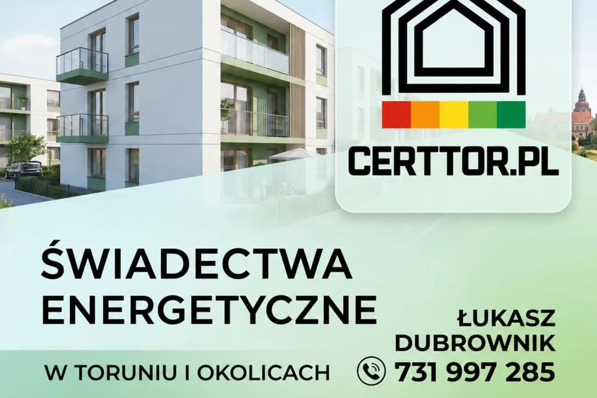 Świadectwo energetyczne mieszkania Toruń i okolice
