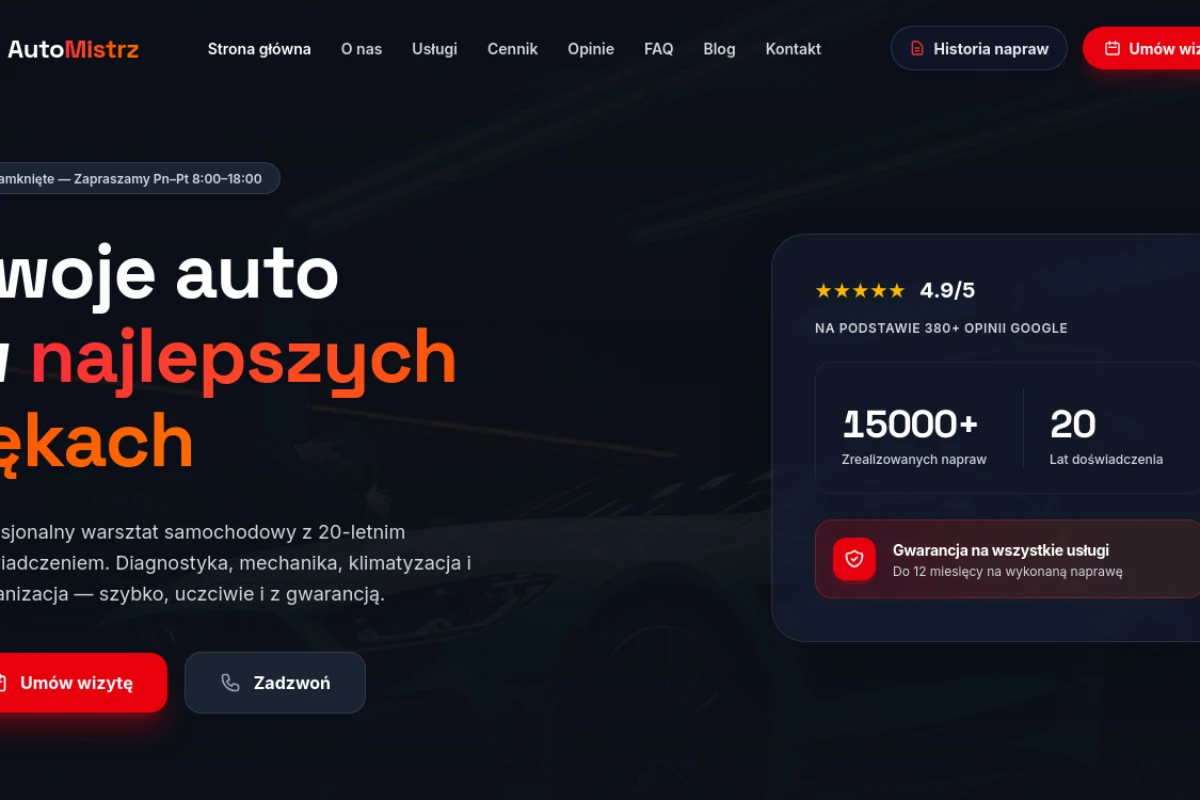 Szukam wspólnika do rozwoju i sprzedaży systemu dla warsztatów samochodowych – powiat sieradzki