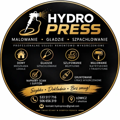 Logo HYDRO PRESS – Malowanie, Gładzie I Wykończenia